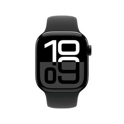 Apple Watch Series 10 GPS 42mm – Jet Black Aluminium Case with Sport Band