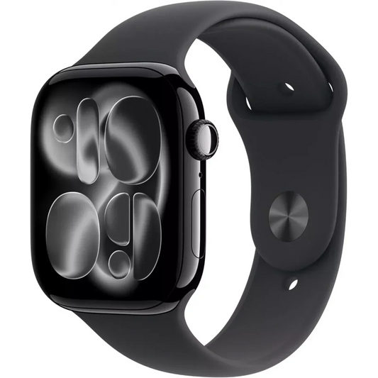 Apple Watch Series 11 Smartwatch 46mm Gray, Rose Gold, Jet Black, Aluminium Black Sport Band M/L
