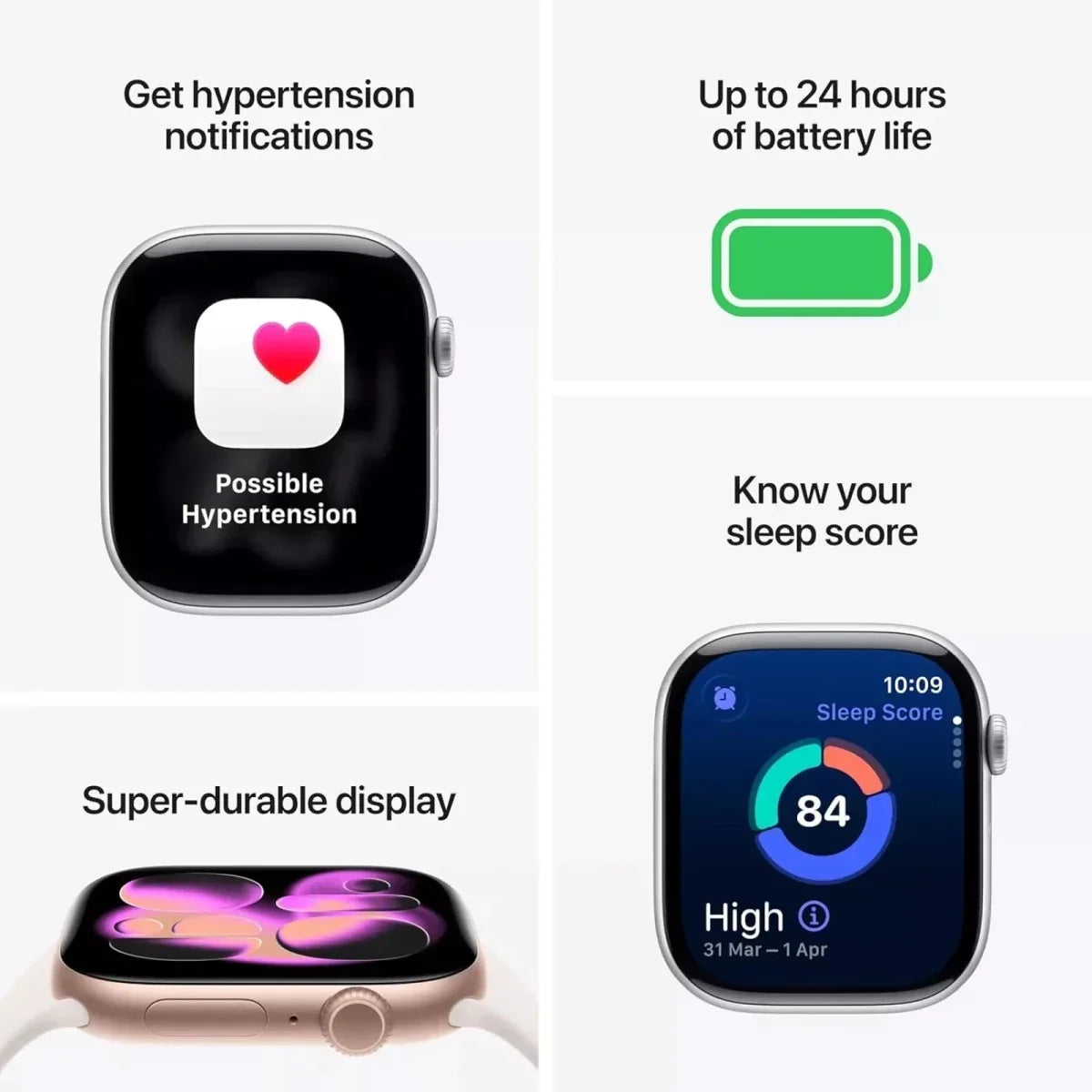 Apple Watch Series 11 Smartwatch 46mm Rose Gold Aluminium Light Blush Sport Band S/M