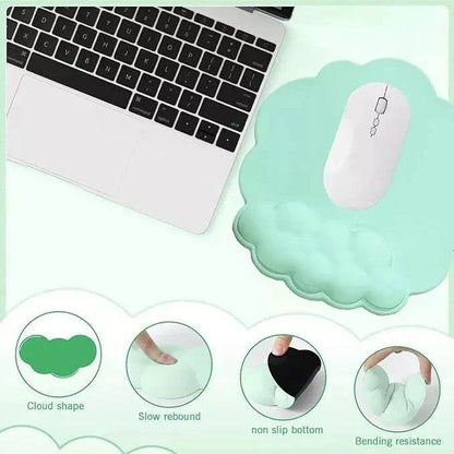 Ergonomic Cloud Wrist Rest Set – Comfort Your Workspace with 3-Piece Memory Foam Support