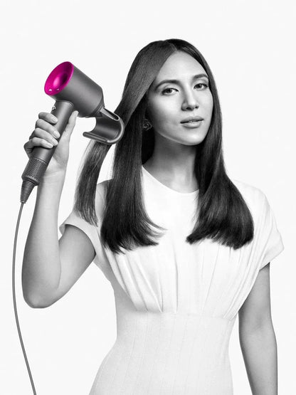 Dyson Supersonic™ Hair Dryer (Fuchsia & Nickel) – Intelligent Heat Control, Fast Drying, 5 Attachments