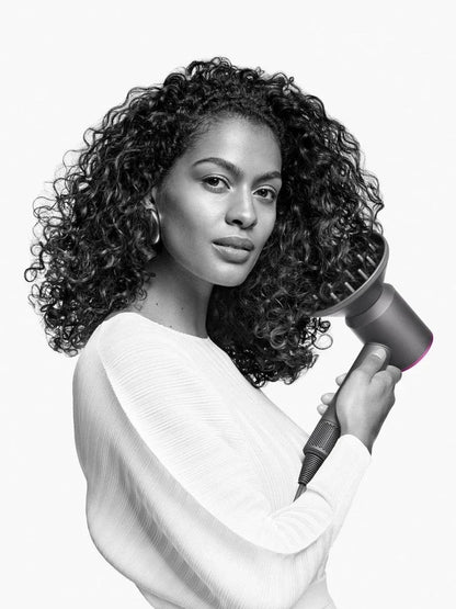 Dyson Supersonic™ Hair Dryer (Fuchsia & Nickel) – Intelligent Heat Control, Fast Drying, 5 Attachments