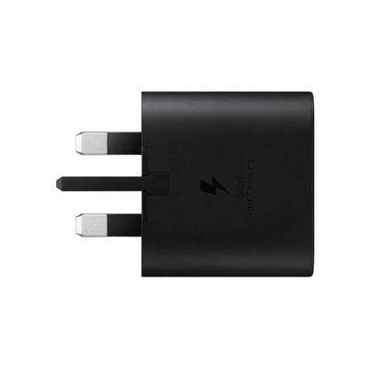 Genuine Samsung Charger 25W Super Fast UK Mains Plug USB-C - Black -NEW