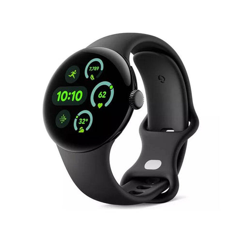Google Pixel Watch 3 (41mm) – Obsidian Matte Black Aluminium | Actua Display, AI Fitness & 24hr Battery (Wi-Fi)