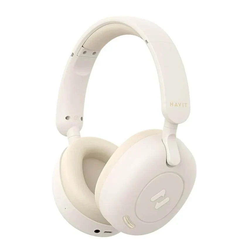 Havit H655BT Hybrid ANC Wireless Headphones – Over-Ear, Active Noise Cancellation, Bluetooth 5.3, Hi-Fi Sound, 60-Hour Playtime (Black)