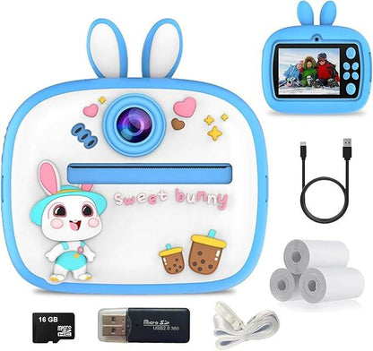 Kids Instant Print Camera with 1080P Video & Print Paper - Digital Camera for Children