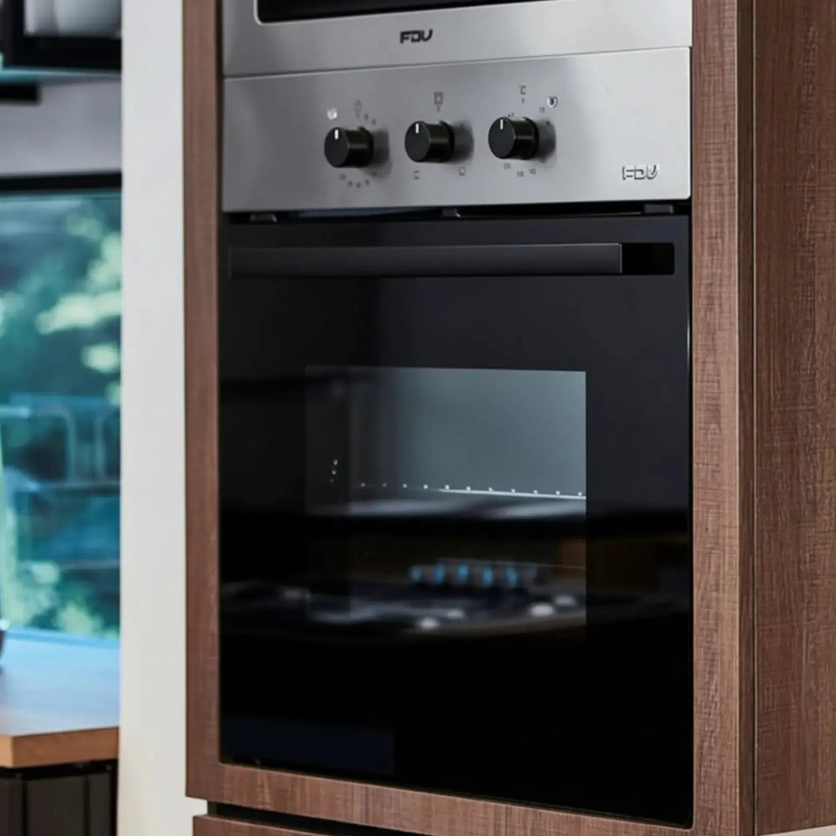 Kit Campana Kubli Neu Slider + Horno Empotrado Design 57 Lts FDV
