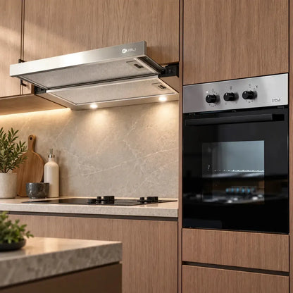 Kit Campana Kubli Neu Slider + Horno Empotrado Design 57 Lts FDV