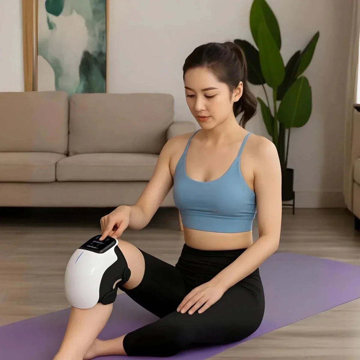 Massager with Heat, Cordless, Vibration, Knee Massager Joint Pain Relief, Electric Knee Brace Support Wrap for Home Office Use, Gifts for Women,Men, Mom,Dad