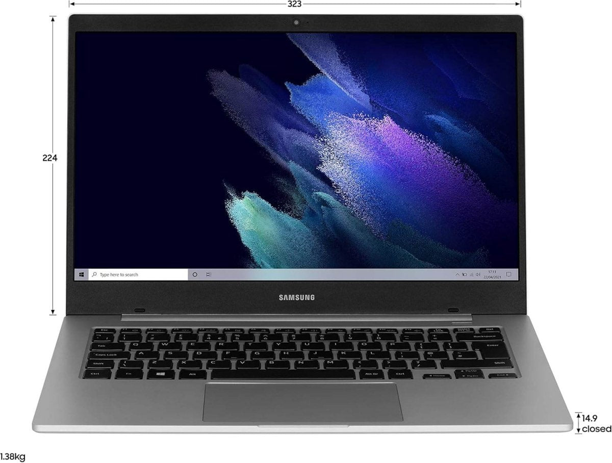 Samsung Galaxy Book Go 14 Inch - Mystic Silver - Windows 11 Home, LTE, 8GB RAM, 128GB Storage (UK Version)