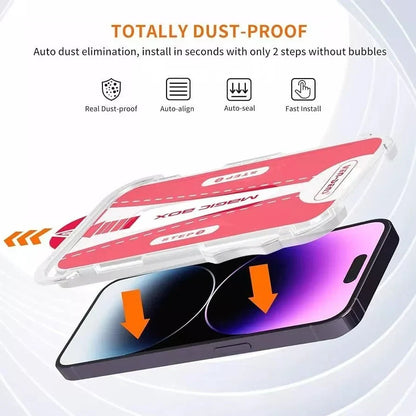 VEN-DENS iPhone Series 12/13/14/15/16/17 Pro Max Magic Glass Box Full Screen Protector