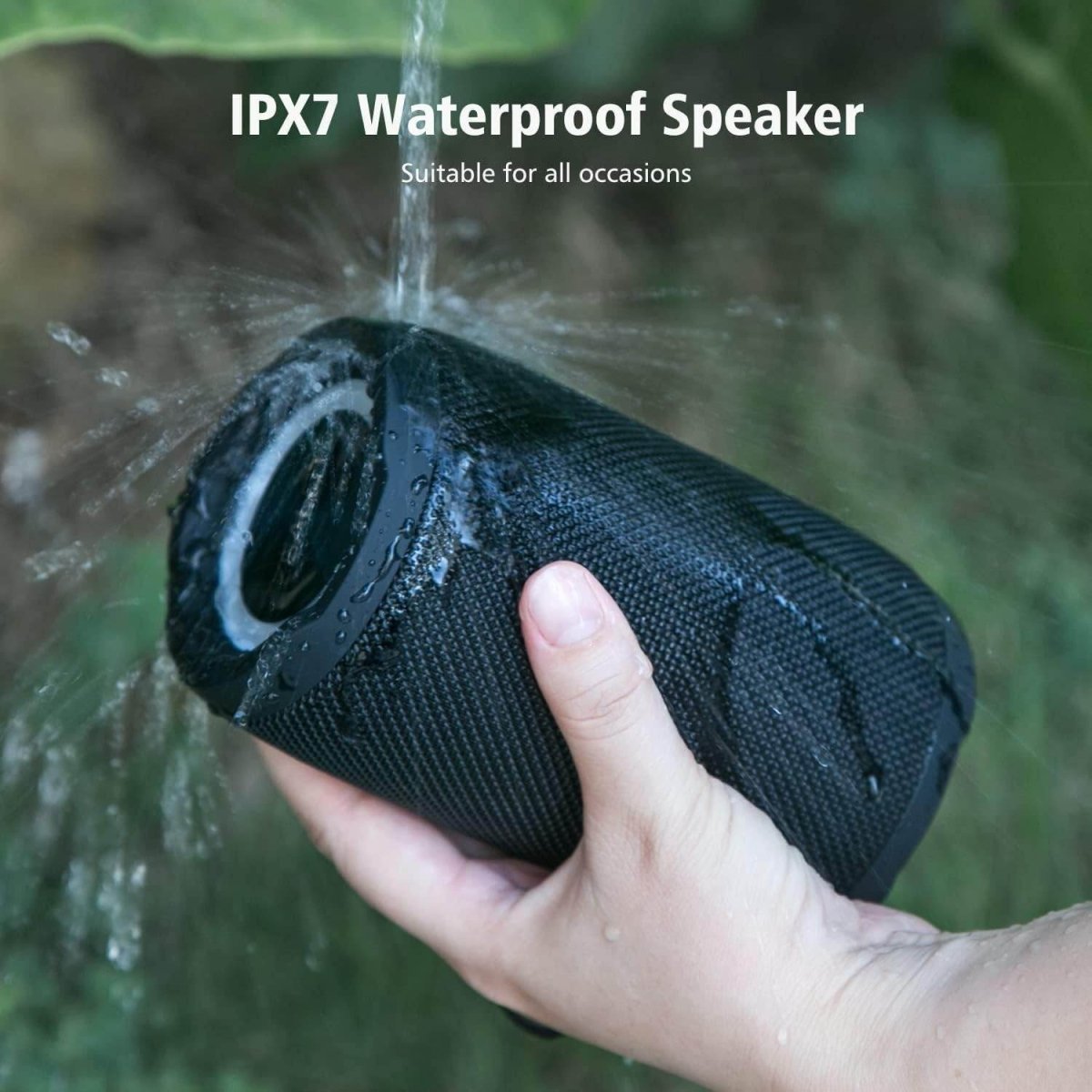 ZEALOT S49 Waterproof Bluetooth Speaker – RGB Lights, 360° Stereo Sound, Wireless