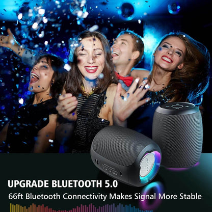 ZEALOT S53 Portable Bluetooth Speaker – Wireless, Dynamic Party Lights, IPX6 Waterproof