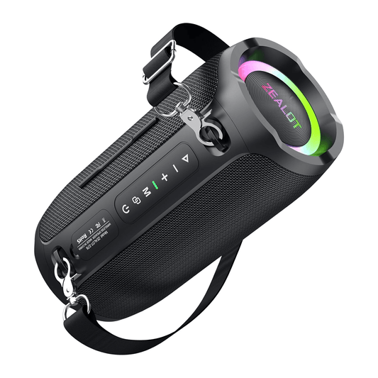 ZEALOT S76 Portable Bluetooth Speaker – 50W Heavy Bass, IPX6 Waterproof, Outdoor Boombox