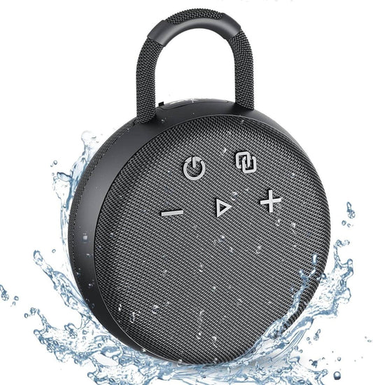 ZEALOT S77 Portable Bluetooth Speaker – IPX6 Waterproof, Wireless Shower Speaker with SD Card Support, Carabiner Clip, Bluetooth 5.0, 1800mAh Battery – Ideal for Pool, Hiking, Beach, Camping