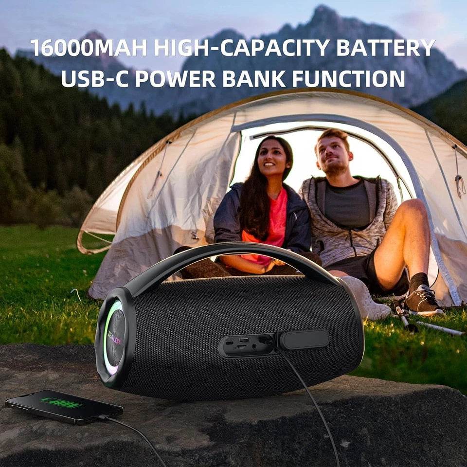 ZEALOT S97 Portable Bluetooth Speaker – 80W High Power, 3 EQ Modes, IPX6 Waterproof